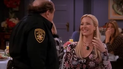 Phoebe’s bachelorette party: In season 10, episode 11, Monica and Rachel throw Phoebe a bachelorette party. However, she is disappointed because there is no stripper, and Rachel and Monica hire one at the last moment. However, he is old and short. Phoebe insults him, and he cries. 