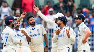 First-inning centurion R Ashwin (6/88) did the bulk of the damage at the his home ground at the Chepauk. (PTI) First-inning centurion R Ashwin (6/88) did the bulk of the damage at the his home ground at the Chepauk. (PTI)