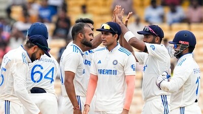 India take a 1-0 lead in the two-match series, with the second match to begin on Friday in Kanpur. (PTI) India take a 1-0 lead in the two-match series, with the second match to begin on Friday in Kanpur. (PTI)