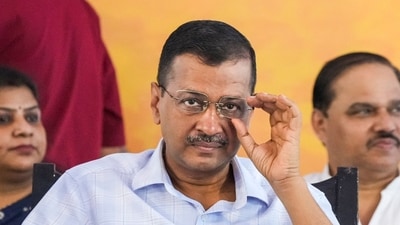 AAP National Convenor Arvind Kejriwal during 'Janta Ki Adalat, at Jantar Mantar in New Delhi, Sunday. (PTI )