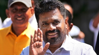 Leader and the presidential candidate of National People's Power Anura Kumara Dissanayake arrives at a polling station to cast his vote in Colombo, Sri Lanka, Saturday, Sept. 21, 2024. (AP) Leader and the presidential candidate of National People's Power Anura Kumara Dissanayake arrives at a polling station to cast his vote in Colombo, Sri Lanka, Saturday, Sept. 21, 2024. (AP)