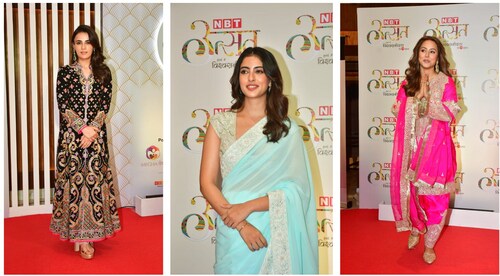 Radhika Madan, Navya Nanda and Hina Khan at the event. Radhika Madan, Navya Nanda and Hina Khan at the event.