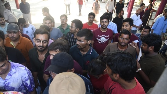 The day three of examination was held on Sunday, September 22. Candidates could be seen arriving at exam centre before the commencement of examination.&nbsp;