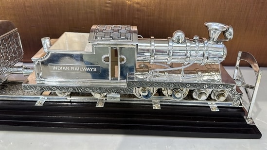 Prime minister Narendra Modi presented US President Joe Biden with a silver antique train model