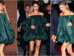 Zendaya's fashion statement at the Dune: Part Two screening included a structured jacket with a sheer maxi skirt and stunning bubble dress.