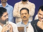 Maharashtra chief minister Eknath Shinde and deputy CM Devendra Fadnavis.