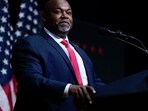 Mark Robinson's campaign faces turmoil as multiple senior staff resign amid controversy over past posts. 
 (AP Photo/Matt Rourke, File)