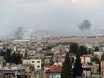 Smoke billows from the site of an Israeli airstrike on the eastern areas of Baalbeck in the Bekaa valley on September 23, 2024. Smoke billows from the site of an Israeli airstrike on the eastern areas of Baalbeck in the Bekaa valley on September 23, 2024.