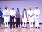 Five AAP MLAs inducted into the Punjab Cabinet on Monday (ANI) Five AAP MLAs inducted into the Punjab Cabinet on Monday (ANI)