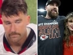 Travis Kelce and Taylor Swift's fans expressed worries after “Catching Kelce” appeared downcast in viral video during the Kansas City Chiefs game against the Atlanta Falcons Sunday night.