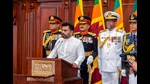 Colombo: Anura Kumara Dissanayake takes oath as Sri Lanka's new president during a ceremony, in Colombo, Sri Lanka, Monday, Sept. 23, 2024. (PTI Photo) (PTI)