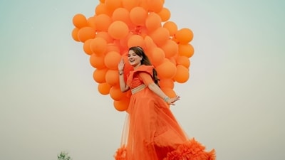 Rabeeca Khan dangled from a crane for her birthday shoot. (Instagram/@rabeecakhan) Rabeeca Khan dangled from a crane for her birthday shoot. (Instagram/@rabeecakhan)