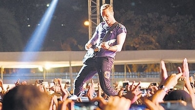 Hotels within 20 kms of the venue in Navi Mumbai where Coldplay is due to perform in January, are charging up to ₹5 lakh for three nights ((Pratik Chorge/HT PHOTO)) Hotels within 20 kms of the venue in Navi Mumbai where Coldplay is due to perform in January, are charging up to ₹5 lakh for three nights ((Pratik Chorge/HT PHOTO))