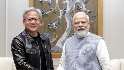 Nvidia CEO Jensen Huang with Indian PM Narendra Modi Nvidia CEO Jensen Huang with Indian PM Narendra Modi