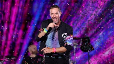 Singer Chris Martin of the band Coldplay performs at Rose Bowl Stadium in Pasadena, California, U.S., September 30, 2023. REUTERS/Mario Anzuoni (REUTERS)