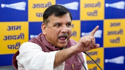 AAP leader Sanjay Singh addresses a press conference in New Delhi on Monday. (PTI) AAP leader Sanjay Singh addresses a press conference in New Delhi on Monday. (PTI)