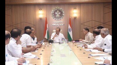 Pawar held meeting with officials in Mumbai on Monday. (HT PHOTO) Pawar held meeting with officials in Mumbai on Monday. (HT PHOTO)