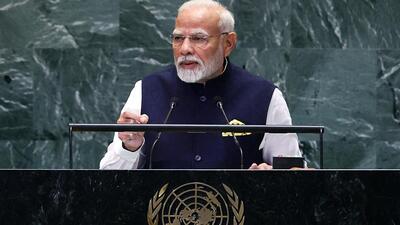 Prime Minister Narendra Modi addresses UN’s Summit of the Future (SOTF) at 79th UN General Assembly session, in New York on Monday. (ANI) Prime Minister Narendra Modi addresses UN’s Summit of the Future (SOTF) at 79th UN General Assembly session, in New York on Monday. (ANI)