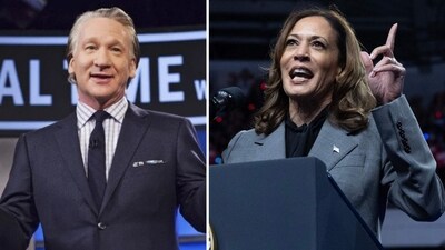 Bill Maher blasts Kamala Harris for her Middle East policy (Janet Van Ham / HBO, photo by SCOTT OLSON / GETTY IMAGES NORTH AMERICA / Getty Images via AFP) Bill Maher blasts Kamala Harris for her Middle East policy (Janet Van Ham / HBO, photo by SCOTT OLSON / GETTY IMAGES NORTH AMERICA / Getty Images via AFP)
