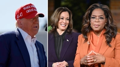 Donald Trump blasts Oprah Winfrey over Kamala Harris support (Photo by Anna Moneymaker / GETTY IMAGES NORTH AMERICA / Getty Images via AFP, photo by SAUL LOEB / AFP) Donald Trump blasts Oprah Winfrey over Kamala Harris support (Photo by Anna Moneymaker / GETTY IMAGES NORTH AMERICA / Getty Images via AFP, photo by SAUL LOEB / AFP)