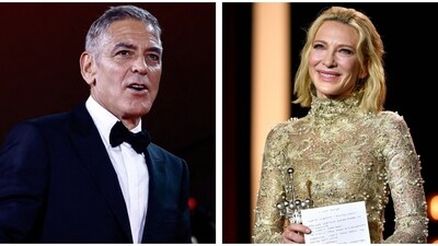 George Clooney paid tribute to Cate Blanchett via a video message. George Clooney paid tribute to Cate Blanchett via a video message.