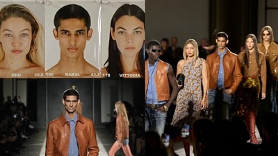Nakul Bhardwaj becomes the first Indian male model to walk the runway for Versace at Milan Fashion Week. (Photos: Instagram/nakulbhardwaj.01) Nakul Bhardwaj becomes the first Indian male model to walk the runway for Versace at Milan Fashion Week. (Photos: Instagram/nakulbhardwaj.01)