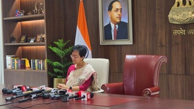 AAP leader Atishi took charge as the chief eighth minister of Delhi on Monday. (@amitmalviya/ X ) AAP leader Atishi took charge as the chief eighth minister of Delhi on Monday. (@amitmalviya/ X )