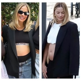 Margot Robbie in a blazer and casual fit (Photos: Instagram) Margot Robbie in a blazer and casual fit (Photos: Instagram)