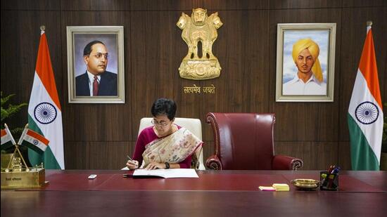 Delhi chief minister Atishi. (PTI)