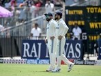 India's Virat Kohli (R) and captain Rohit Sharma arrive to field during the second day of the first Test cricket match between India and Bangladesh at the M.A. Chidambaram Stadium in Chennai on September 20, 2024 India's Virat Kohli (R) and captain Rohit Sharma arrive to field during the second day of the first Test cricket match between India and Bangladesh at the M.A. Chidambaram Stadium in Chennai on September 20, 2024