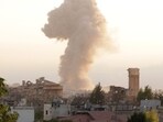 Smoke billows from the site of an Israeli airstrike on the Lebanese city of Baalbeck in the Bekaa valley in south Lebanon. Brent crude rose by 1.14% to $74.74, while US WTI climbed 1.31% to $71.29 amid fears of a looming hurricane impacting production.