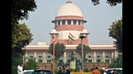 A view of the Supreme Court building, the apex judicial body of India, in New Delhi on Tuesday. (ANI Photo) (Sanjay Sharma)
