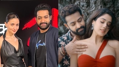Jr NTR recently had a chat with Alia Bhatt, promoting his film Devara Jr NTR recently had a chat with Alia Bhatt, promoting his film Devara