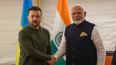 Prime Minister Narendra Modi and Ukrainian President Volodymyr Zelensky. (X) Prime Minister Narendra Modi and Ukrainian President Volodymyr Zelensky. (X)