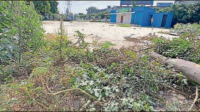 The entry fee for the dog park in BRS Nagar, Ludhiana, is ₹40. (Gurpreet Singh/HT) The entry fee for the dog park in BRS Nagar, Ludhiana, is ₹40. (Gurpreet Singh/HT)