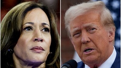 Kamala Harris is leading Trump 64% to 32% among young likely voters in a two-way hypothetical match up, as per new poll. (REUTERS)