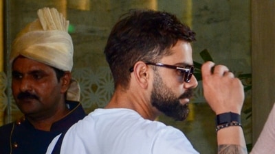 Kanpur: India's Virat Kohli arrives at the hotel ahead of the second test cricket match between India and Bangladesh, in Kanpur, Tuesday, Sept. 24, 2024. (PTI) Kanpur: India's Virat Kohli arrives at the hotel ahead of the second test cricket match between India and Bangladesh, in Kanpur, Tuesday, Sept. 24, 2024. (PTI)