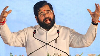 Chief minister Eknath Shinde said the police shot Akshay Shinde in self-defence after he fired at them. (PTI Photo) (PTI) Chief minister Eknath Shinde said the police shot Akshay Shinde in self-defence after he fired at them. (PTI Photo) (PTI)
