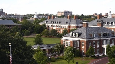 John Hopkins University also shares the sixth spot in the list of best national universities. It utilizes a 4-1-4-based academic calendar in its 140-acre campus. The fee is $65,230. (Twitter/@JohnsHopkins) John Hopkins University also shares the sixth spot in the list of best national universities. It utilizes a 4-1-4-based academic calendar in its 140-acre campus. The fee is $65,230. (Twitter/@JohnsHopkins)