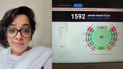 A Delhi woman shared how she spent an entire day trying to buy Coldplay concert tickets for her family. (X/@therealnaomib) A Delhi woman shared how she spent an entire day trying to buy Coldplay concert tickets for her family. (X/@therealnaomib)