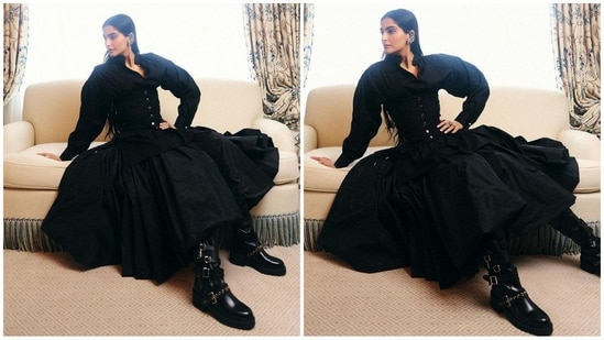 On Tuesday evening, Rhea Kapoor delighted Sonam's fans by taking to Instagram to share a series of stunning pictures of her sister. The post quickly went viral on social media, garnering tons of likes and comments.&nbsp;(Instagram/@rheakapoor)