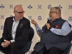 IBM Asia Pacific General Manager Hans Dekkers in a conversation with IBM India Private Limited, Managing Director Sandip Patel during Think Mumbai 2024 - IBM annual flagship, at Jio World Convention Centre in Mumbai on Tuesday. IBM Asia Pacific General Manager Hans Dekkers in a conversation with IBM India Private Limited, Managing Director Sandip Patel during Think Mumbai 2024 - IBM annual flagship, at Jio World Convention Centre in Mumbai on Tuesday.