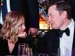 Italy's prime minister Giorgia Meloni and Elon Musk