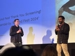 Jr NTR looked excited to talk about his upcoming film Devara: Part 1 at Beyond Fest.
