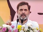 Leader of Opposition in the Lok Sabha Rahul Gandhi addressing a public meeting in Jammu on Wednesday. Leader of Opposition in the Lok Sabha Rahul Gandhi addressing a public meeting in Jammu on Wednesday.