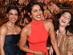 Priyanka Chopra posed with Samantha Ruth Prabhu and Matilda De Angelis at an event.