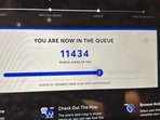 Coldplay fans shares screenshots showing them waiting in long virtual queues for the band's tickets. Coldplay fans shares screenshots showing them waiting in long virtual queues for the band's tickets.