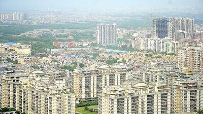 A view of Indirapuram township, developed by the Ghaziabad Development Authority. (Sakib Ali/HT Photo)