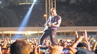 British rock band Coldplay will perform in Mumbai next year. (Photo by Pratik Chorge/ Hindustan Times) (Pratik Chorge/HT PHOTO) (HT_PRINT)