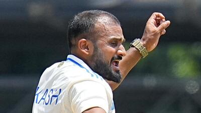 India’s Akash Deep during the first Test against Bangladesh in Chennai. (PTI) India’s Akash Deep during the first Test against Bangladesh in Chennai. (PTI)